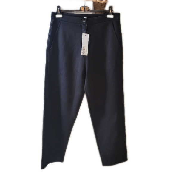 Kotn mediterranean trouser pant relaxed fit straight leg black XL new with tags - Picture 3 of 11